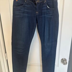 Hudson Jeans Dark Blue Colin Flap Skinny Jeans (Womens)